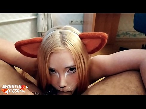 ❤️ Кіцуне ковтає член і кончить в рот ️❌ Порно-відео у нас ☑